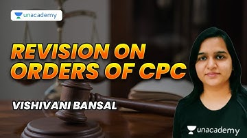 Code of Civil Procedure  for Judiciary Exam Preparation | Rapid Revision | Vishivani Bansal | Part 9