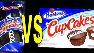 What is the best cream filled chocolate cup cake, hostess or little
debbie? in this food fight video we taste test and review to discover
if cupc...