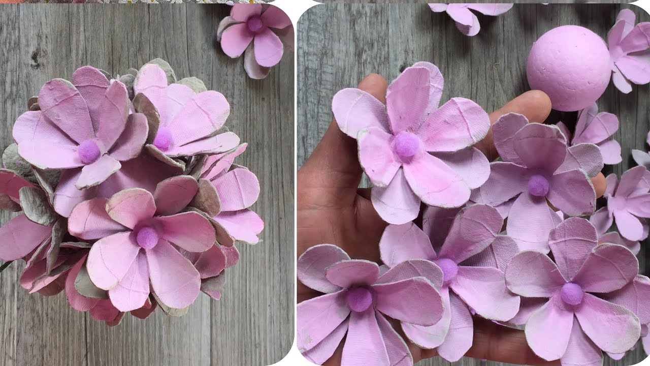 Easy DIY tutorial facilissimo con il riciclo dei cartoni delle uova