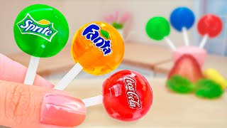 Sweet Lollipop 🍡 Miniature Tasty Fruits Rainbow Candy Recipe 🍉 Bella Mini Cooking Dessert Ideas