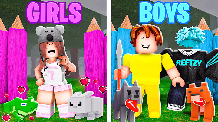 Girls VS Boys Only Pets in 99 Nights in The Forest!