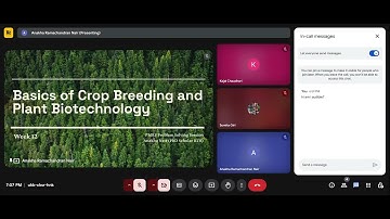 Week 12 Problem Solving Session -  Basics of Crop Breeding and Plant Biotechnology