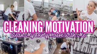 EXTREMELY MESSY HOUSE CLEAN WITH ME|CLEANING MOTIVATION-Jessi Christine