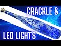 DIY Crackle With Elmer's Glue | Wine Bottle Crafts | LED Lights