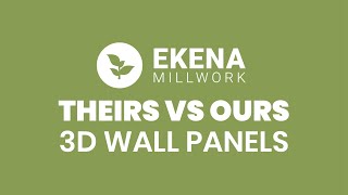 3D Wall Panels Face-Off: Ekena Millwork vs. Competitor - Unveiling the Best Designs & Durability!