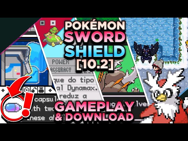 Pokémon Sword e Shield pt br gba v10.2 A mais nova atualização de