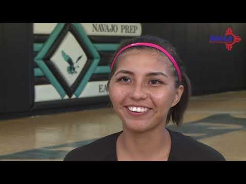 NMAA Spirit of Sport winner for 2021 Laila Charley of Navajo Prep