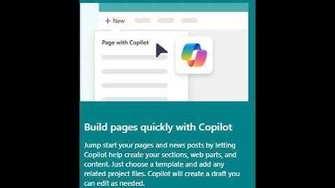 Create a SharePoint page from a PowerPoint presentation with Copilot