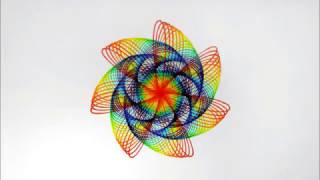 Spirograph 3D Kit Easy Spirograph Tutorial - Rainbow 2 ( design n6 )