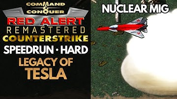 Red Alert Remastered Counterstrike - Soviet Mission 4 - Speedrun (Hard) - Legacy of Tesla