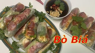 Làm Bò Bía bằng củ Su Hào, ngon quá tuyệt vời, đơn giản/Making Bo Bia with kohlrabi, so delicious