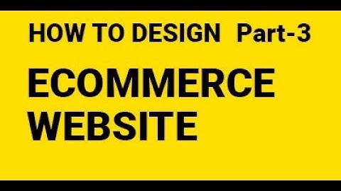 3 Design E-commerce Website in Photoshop from scratch part 3