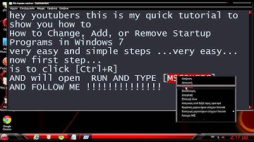 How to  Remove Startup Programs in Windows 7
