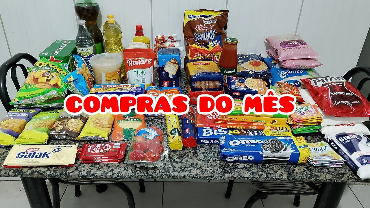 Compras do mês| Marido foi sozinho