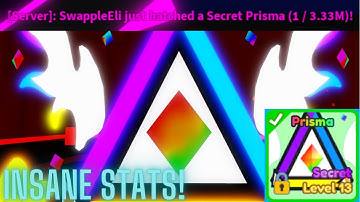 I HATCHED THE NEW PRISMA SECRET PET IN MINING SIMULATOR 2 AND ITS OP!