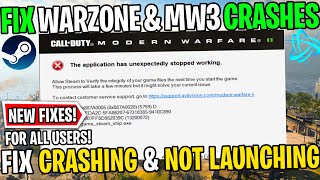 How to Fix Warzone 3 Crashing & Not Launching ( Easy FIX )  ✅NEW UPDATED Solutions