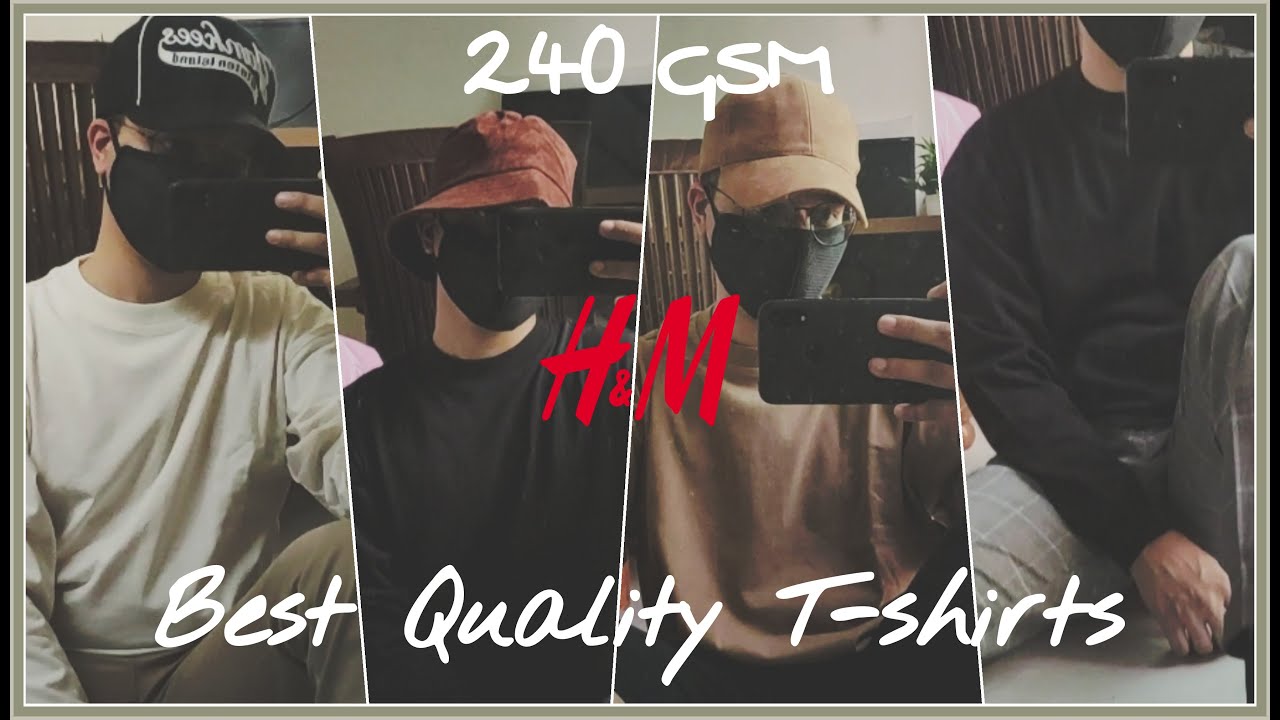 Best Quality Tshirts 240 GSM H&M Tshirts Hindi Review