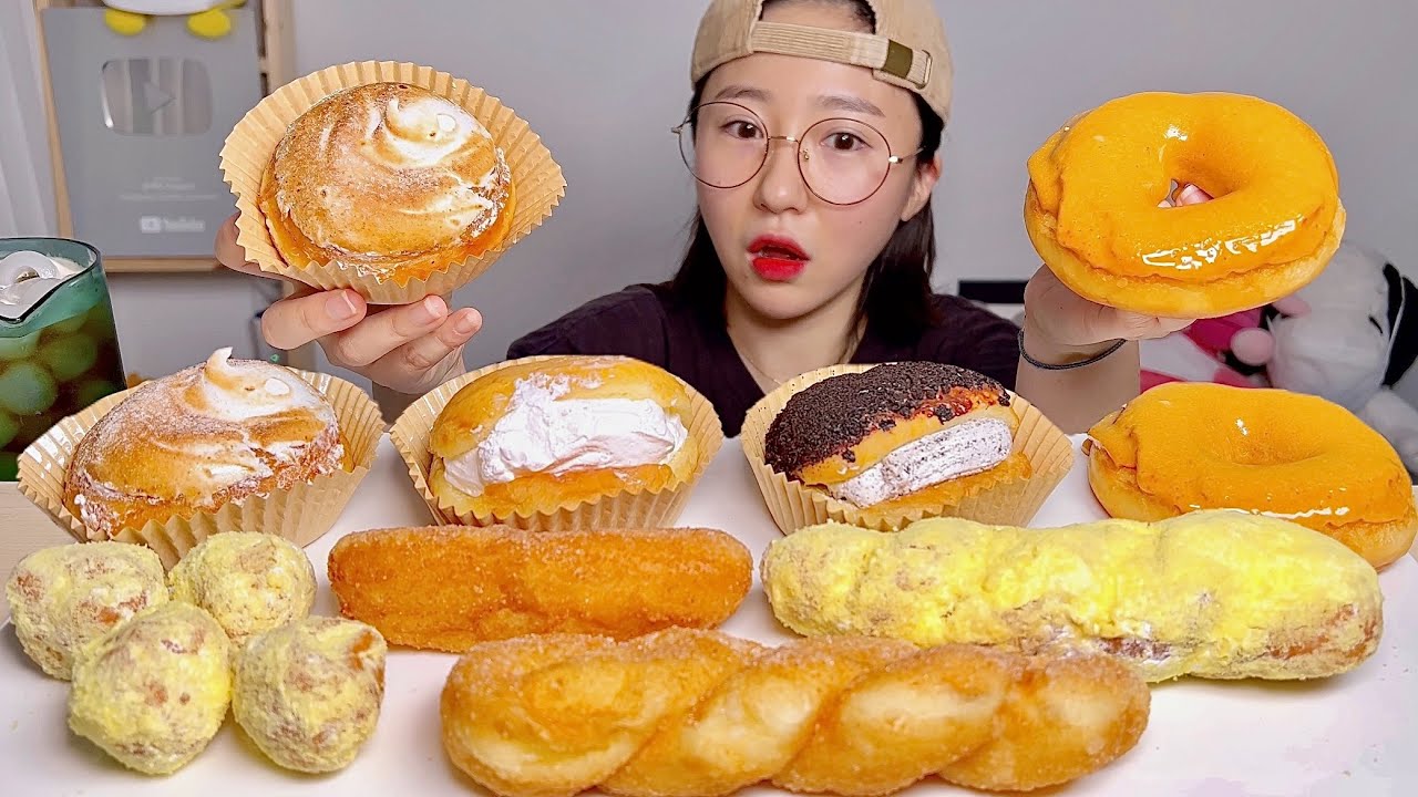 서울도넛츠 달고나도넛 머랭도넛 카스테라 꽈배기 디저트 먹방 Dessert Mukbang
