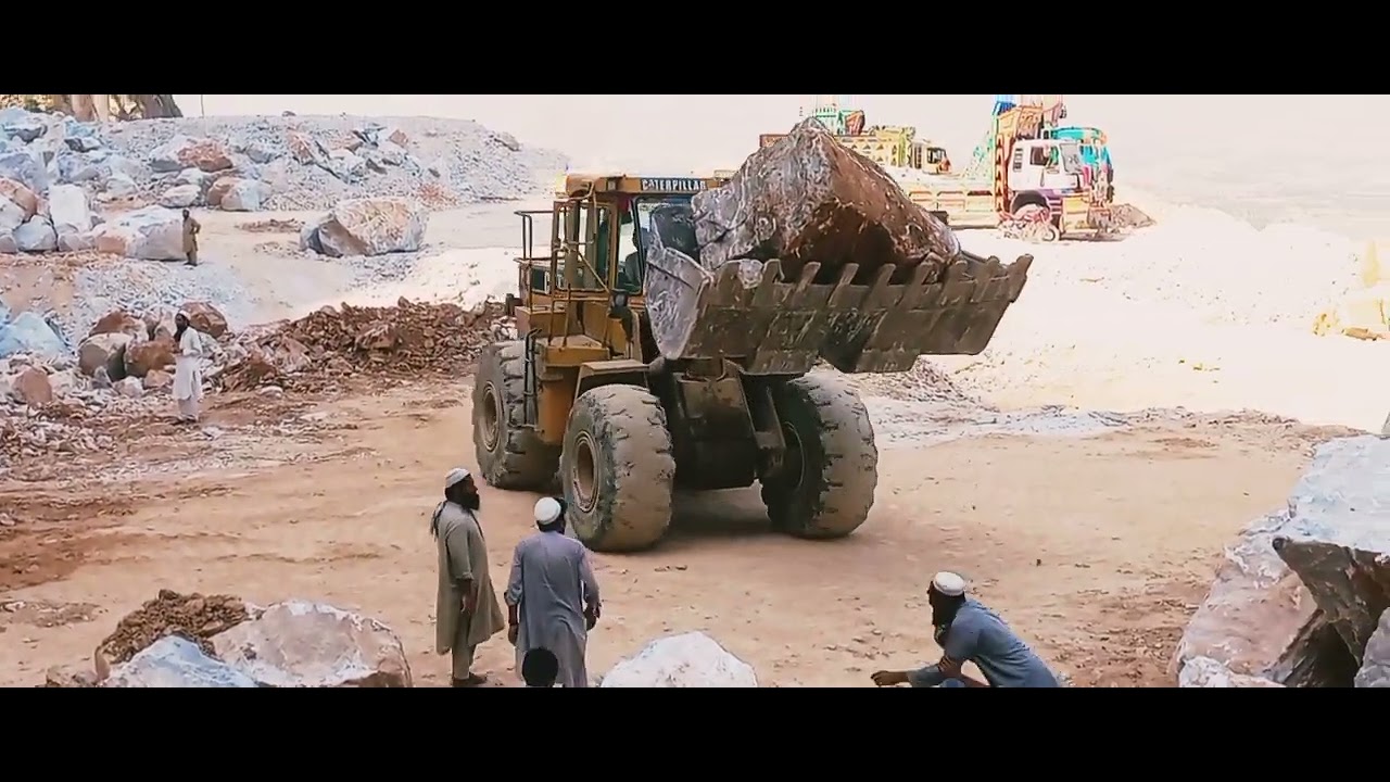 Caterpillar loader operator hanif satiwal ziarat marble mining company ...