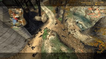 Counter Strike: Source 15 vs 15 Bot fight cs_militia