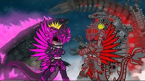 [🇧🇷/🇺🇲] kaijus react to evolved Godzilla vs mecha Godzilla