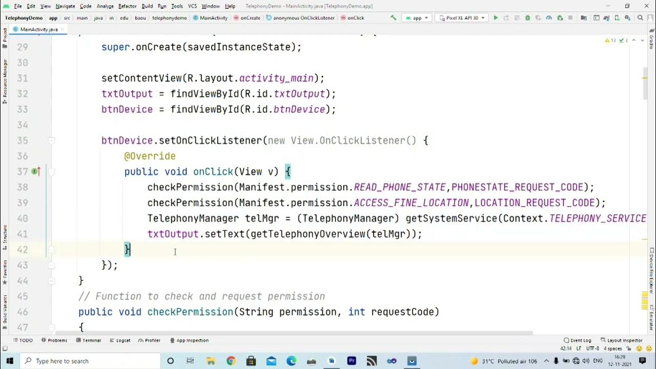 Telephony API Demonstration - YouTube