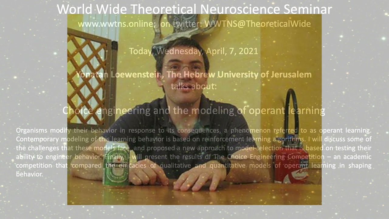 World Wide Theoretical Neuroscience Seminar World Wide Theoretical Neuroscience Seminar