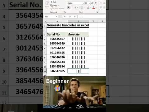Generate Barcodes in Excel 📦✅ | No Extra Software Needed!