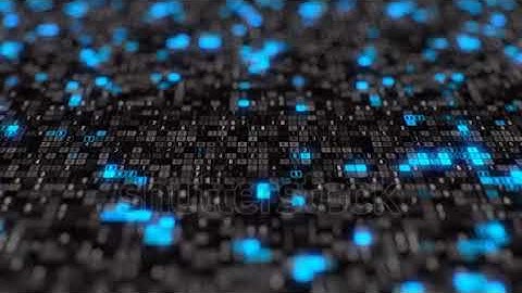 stock footage black blue hexadecimal big data digital code futuristic information technology compute