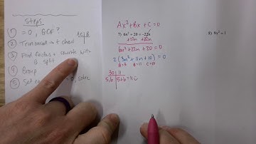 Factor Trinomial by Grouping with GCF and LC