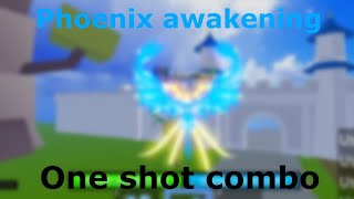 Phoenix Awakening One Shot Combo | Blox Fruits