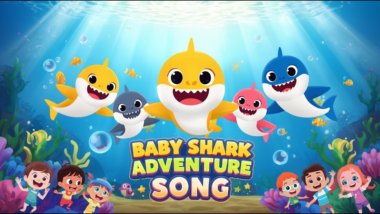 “🦈 Baby Shark Adventure Song | Fun Kids Dance & Nursery Rhymes | Baby Shark Doo Doo Doo 🐬✨”
