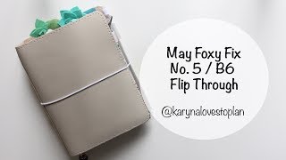 PLANNER FLIP THROUGH: MAY B6 SETUP feat  Foxy Fix No  5 Boss Babe Moonlit