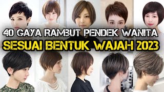 40 GAYA RAMBUT PENDEK WANITA SESUAI BENTUK WAJAH 2023 #gayarambutwanita #gayarambutpendekwanita