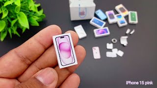 Smallest pink iPhone 15 unboxing