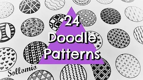 24 BEAUTIFUL DOODLE PATTERNS | ZENTANGLE | SOLLOMIO