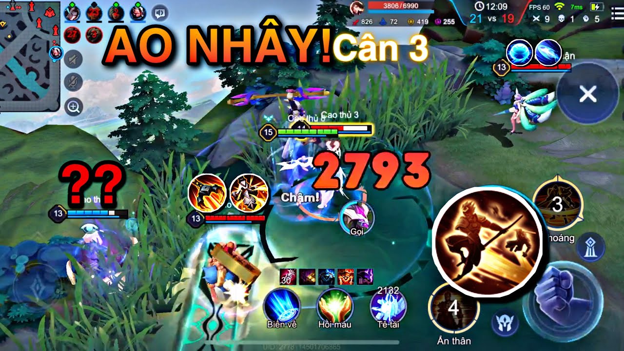 Trận Đấu Gánh Team Mãn Nhãn Combo GhimMap & HighLights Cân 3! | LIÊN QUÂN MOBILE.