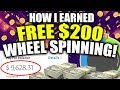 FREE $200 PAYPAL MONEY FROM WHEEL SPINNING!