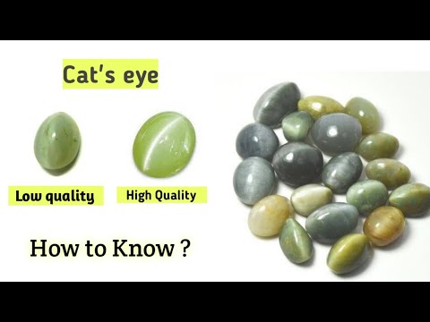 How to know quality of cat's eye stone and