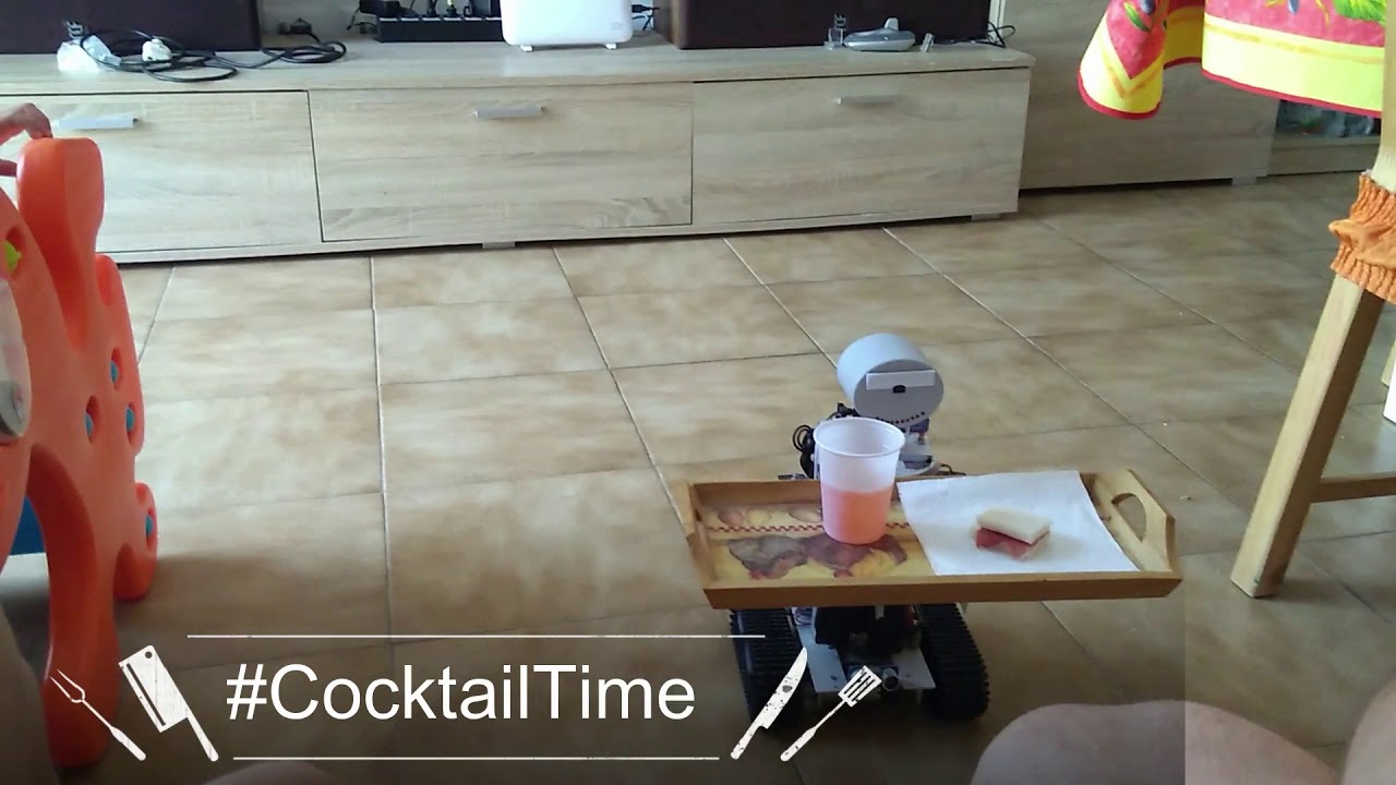 Il mio robot cameriere serve l'aperitivo - Raspberry + Arduino boards