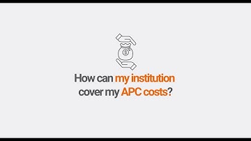 How can my institution cover my APC costs?