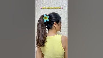 Easy claw clip hairstyles 🎀| #howto #easyhairstyle #clawcliphairstyle @santoshi_megharaj #shorts