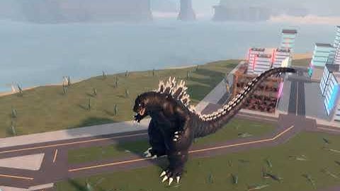 heisei godzilla remodel walk animation kaijus universe and roar animations