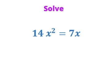 How To Solve A Quadratic Equation With Only Two Terms. Constant Term Is Missing. Ex 3