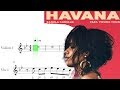 HAVANA - CAMILA CABELLO - violin score - partitura para violín  