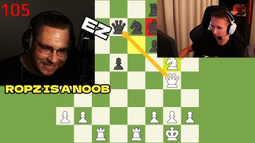 OhnePixel Plays CHESS Against ROPZ.. (Insane 1v1)