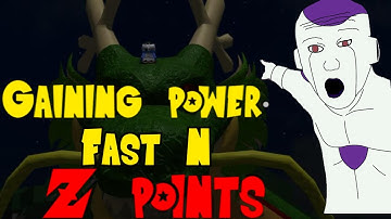 How to gain power and z points fast in roblox budokai z (without leeching)