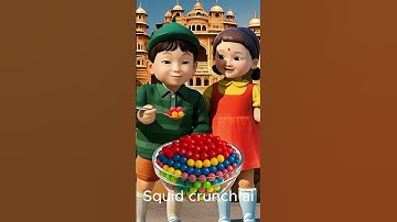 Squid Game AI Tapioca Balls ASMR  #ai #asmr #squidgame