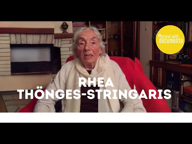 Dr. Rhea Thönges-Stringaris #standwithdocumenta