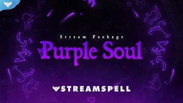 StreamSpell │ Purple Soul Stream Package │ Twitch Overlays for OBS Studio, Streamlabs